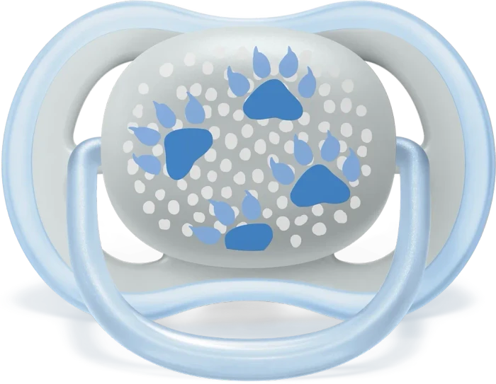 Philips Avent SCF085/03 Ultra Air Beruhigungsschnuller, 6-18M, Silikon, i love bär/pfoten, 2 Stück