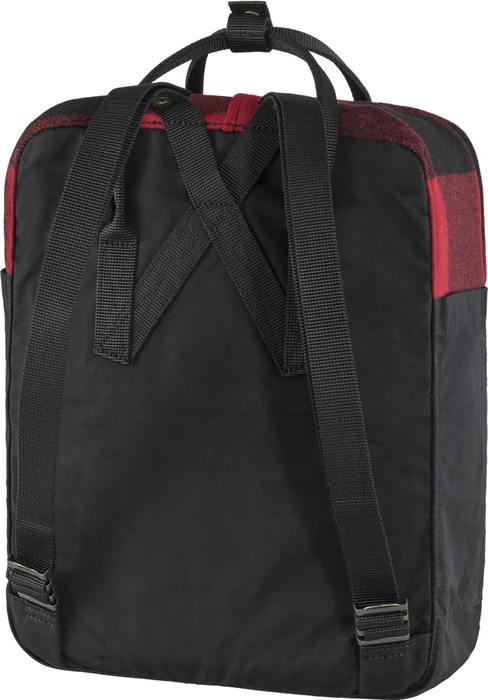 Fjällräven Kanken Re-Wool rot/schwarz