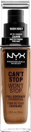 NYX Can't Stop Won't Stop Foundation warm honey, 30ml