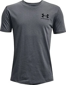 Under Armour Sportstyle Logo Funktionsshirt kurzarm pitch gray/black (Junior)