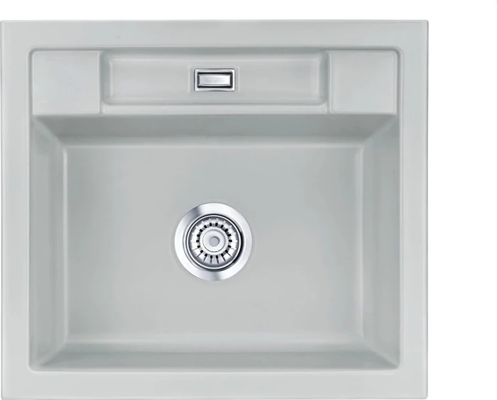 systemceram Bela 57 Einbau Becken mittig titan