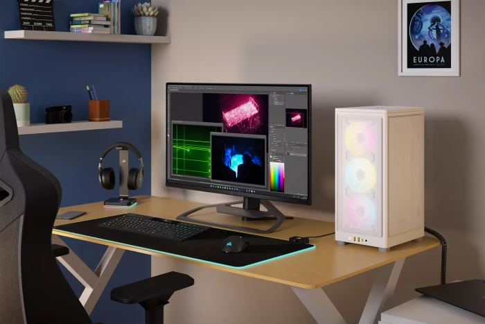 Corsair 2000D RGB Airflow, weiß, Mini-ITX