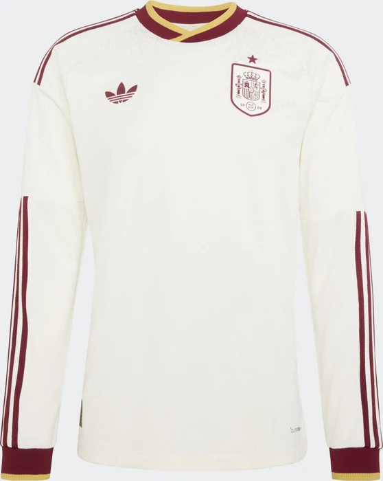 adidas FIFA WM 2026 Spanien Authentic Auswärtstrikot langarm off white (Junior)