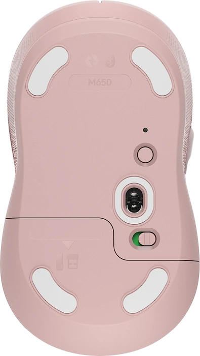 Logitech Signature M650 Medium, Rose, Logi Bolt, USB/Bluetooth