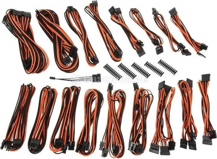 BitFenix Alchemy 2.0 CSR-Series Kabel Kit für Netzteile, schwarz/orange