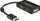 DeLOCK DisplayPort 1.1 auf HDMI/DVI/VGA Adapter, passiv, schwarz (62656)