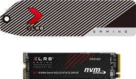 PNY XLR8 CS3140 SSD Gaming Kit Designed to Fit PS5 1TB, M.2 2280 / M-Key / PCIe 4.0 x4, Kühlkörper