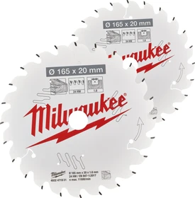 Milwaukee CSB P W ATB Kreissägeblatt-Set, 165x20mm, 2-tlg.
