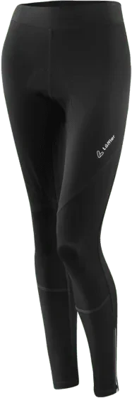 Löffler Basic Gel Tights Fahrradhose lang schwarz (Damen)