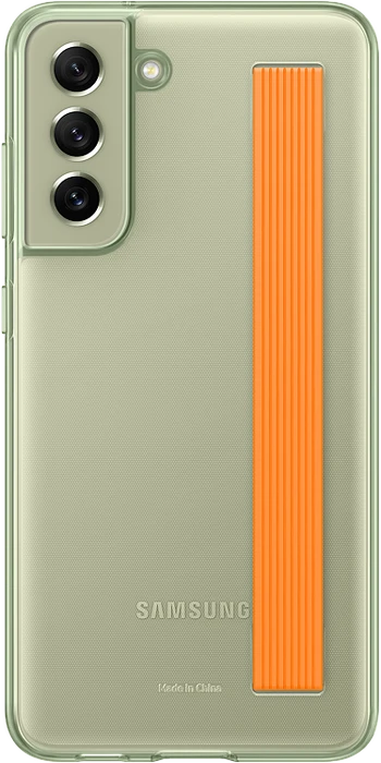 Samsung Slim Strap Cover für Galaxy S21 FE Olive