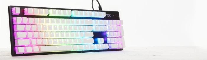 HP HyperX Pudding Keycaps, Kunststoff (PBT) Double-Shot, weiß, 104 Tasten, ANSI-US