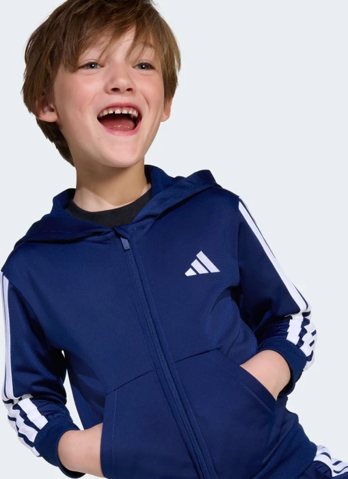 adidas Essentials Trainingsanzug dark blue/white (Junior)