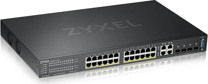 Zyxel GS2220 Rackmount Gigabit Managed Switch, 24x RJ-45, 4x RJ-45/SFP, 375W PoE+