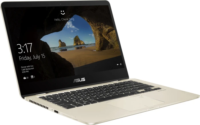 ASUS ZenBook Flip 14 UX461UA, Icicle Gold, Core i5-8250U, 8GB RAM, 512GB SSD, DE