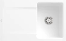 Villeroy & Boch Siluet Flat 780x490mm Einbau Becken reversibel weiß alpin