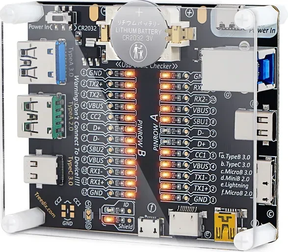 Treedix USB-Kabeltesterplatine, USB-A, USB-C