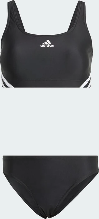 adidas 3-Streifen Bikini-Set schwarz/weiß (Damen)