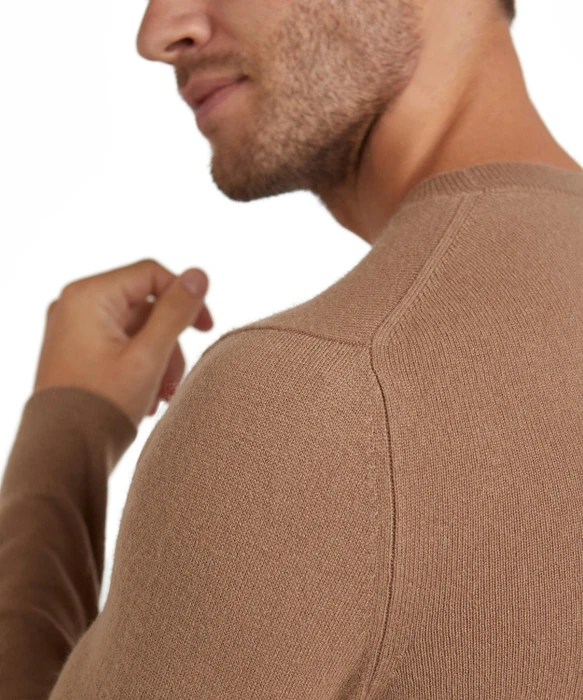 Falke Luxury Rundhals Pullover camel (Herren)