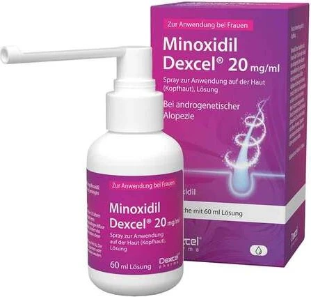 Minoxidil Dexcel 20mg/ml Spray für Frauen, 60ml
