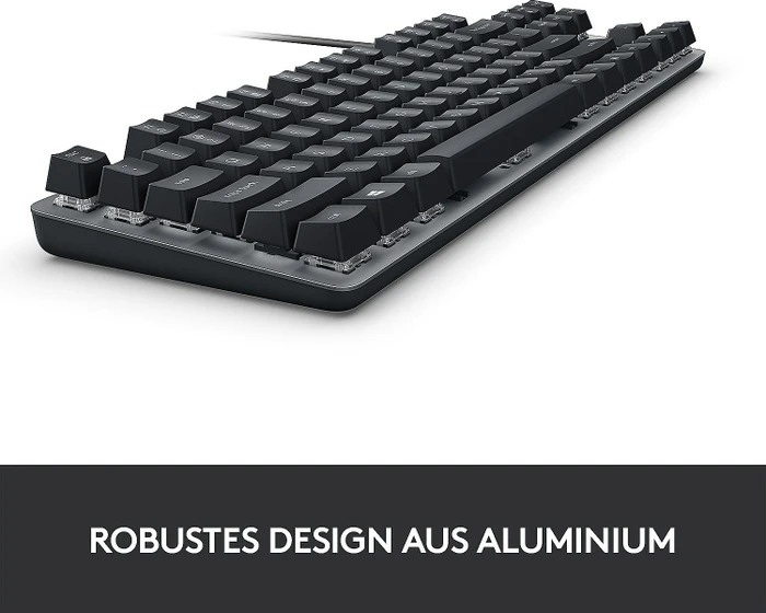 Logitech K835 TKL Mechanical Keyboard, grau/schwarz, TTC RED, USB, DE
