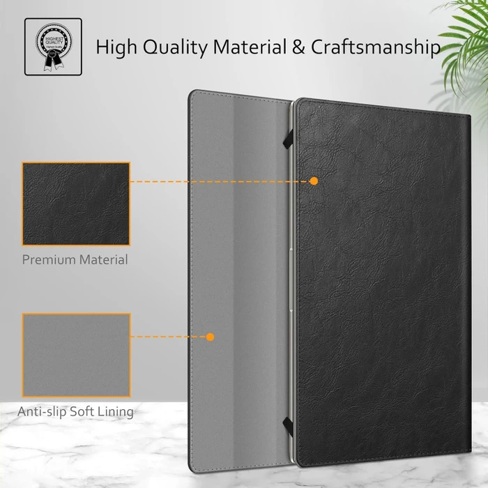 Fintie Folio Schutzhülle für 16" Samsung Galaxy Book, schwarz/grau