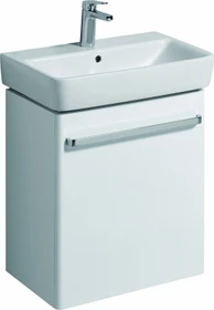 Geberit Renova Compact Waschtisch 60cm, Hahnloch mittig, mit Überlauf, weiß/KeraTect