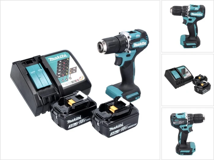 Makita DDF487RF Akku-Bohrschrauber inkl. 2 Akkus 3.0Ah