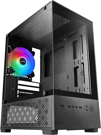 Mars Gaming MC-SE2 Black, Glasfenster