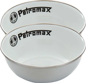 Petromax Emaille Schalen Set Schüssel 500ml weiß