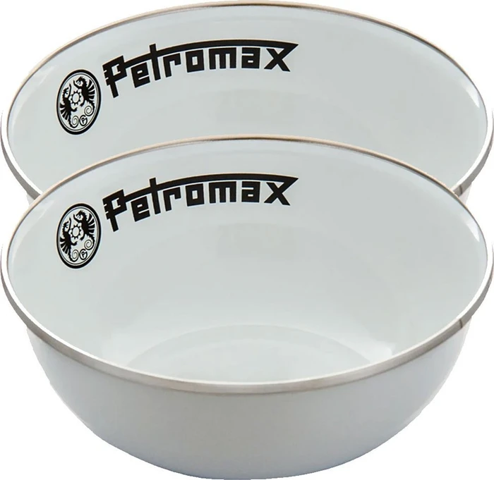 Petromax Emaille Schalen Set Schüssel 500ml weiß