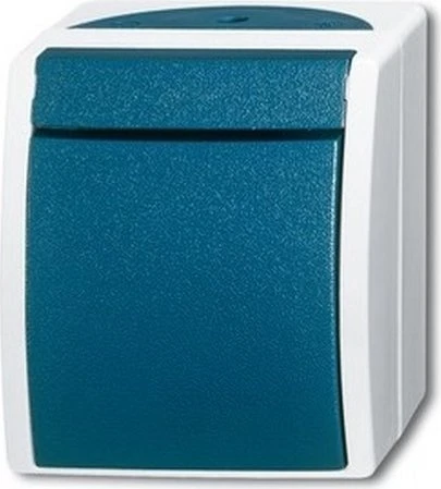 Busch-Jaeger Ocean Wippschalter, grau/blaugrün