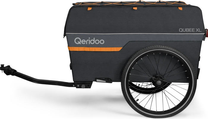 Qeridoo Qubee XL Fahrradanhänger grau (Modell 2023)