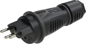 PCE Schutzkontaktstecker Schweizer Standard T13 10A IP55