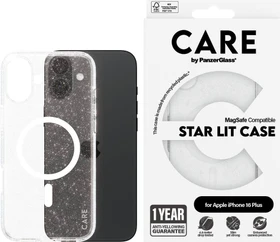 PanzerGlass Care Flagship Case Urban Combat Star Lit MagSafe für Apple iPhone 16 Plus weiß