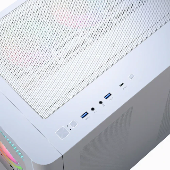 AeroCool P500C Evo White, Glasfenster