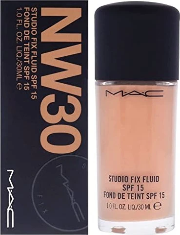 MAC Studio Fix Fluid Foundation NW30 LSF15, 30ml