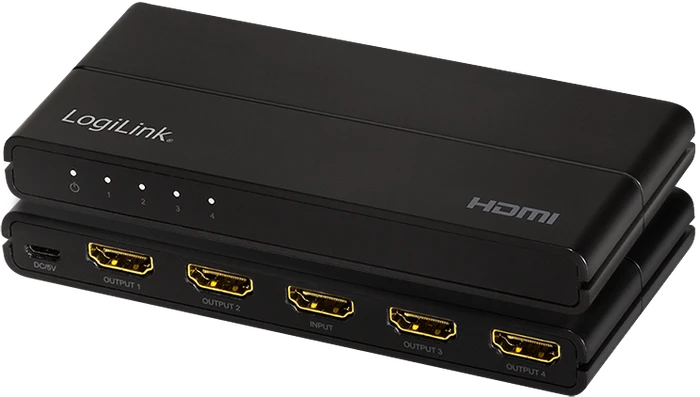 LogiLink HDMI-Splitter 1x4-Port 4K/60Hz Downscaler