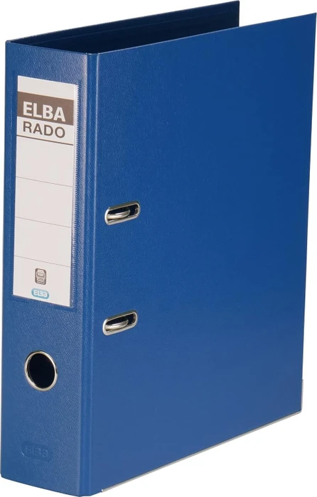 Elba Rado plast Ordner 2-Ring, 80mm, A4, blau