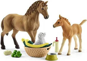 Schleich Horse Club - Playset Sarahs Tierbaby-Pflege