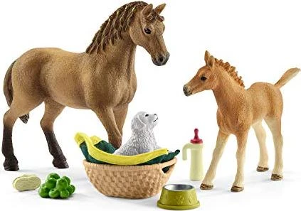 Schleich Horse Club - Playset Sarahs Tierbaby-Pflege