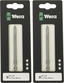 Wera 851/4 Z SB Kreuzschlitz Bit 1/4", PH2x89mm, 1 Stück