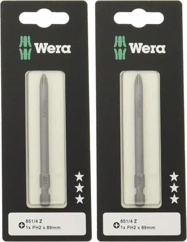 Wera 851/4 Z SB Kreuzschlitz Bit 1/4", PH2x89mm, 1 Stück
