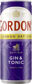 Gordon's Gin & Tonic       250ml