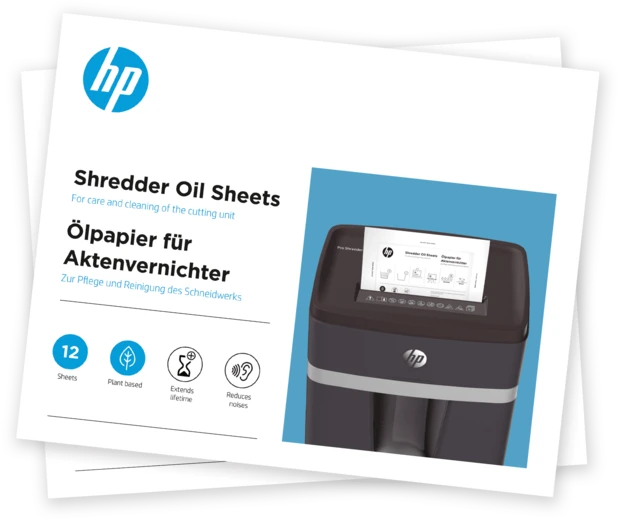 HP Ölpapier für Papiershredder 12 Stück