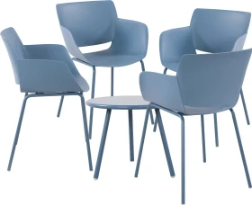 CLP Berena Gartenmöbel-Set blau,   5-tlg.