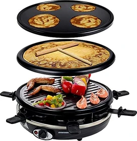 Syntrox Basel Raclette-Set mit Wechselplatten