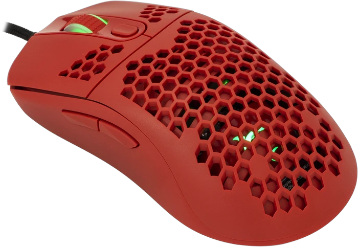 White Shark Galahad White Gaming Mouse, rot, USB
