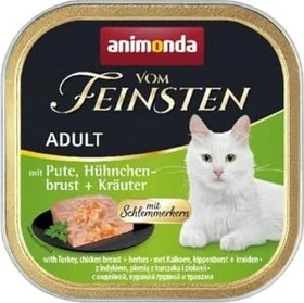 animonda Vom Feinsten Adult Schlemmerkern mit Pute, Hähnchenbrust und Kräutern, 3.20kg (32x 100g)