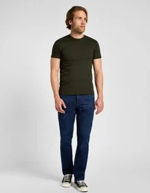 Lee Crew 2er-Pack T-Shirt kurzarm olive night espresso (Herren)