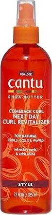 Cantu Shea Butter Natural Hair Comeback Curl Next Day Curl Revitalizer, 355ml